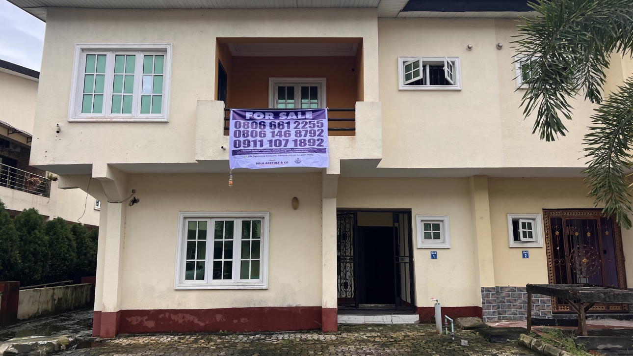 4 Bedroom semi – detached house with one room BQ in a well planned estate